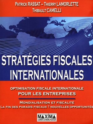 cover image of Stratégie fiscale internationale--4e éd.